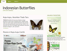 Tablet Screenshot of indonesianbutterflies.com